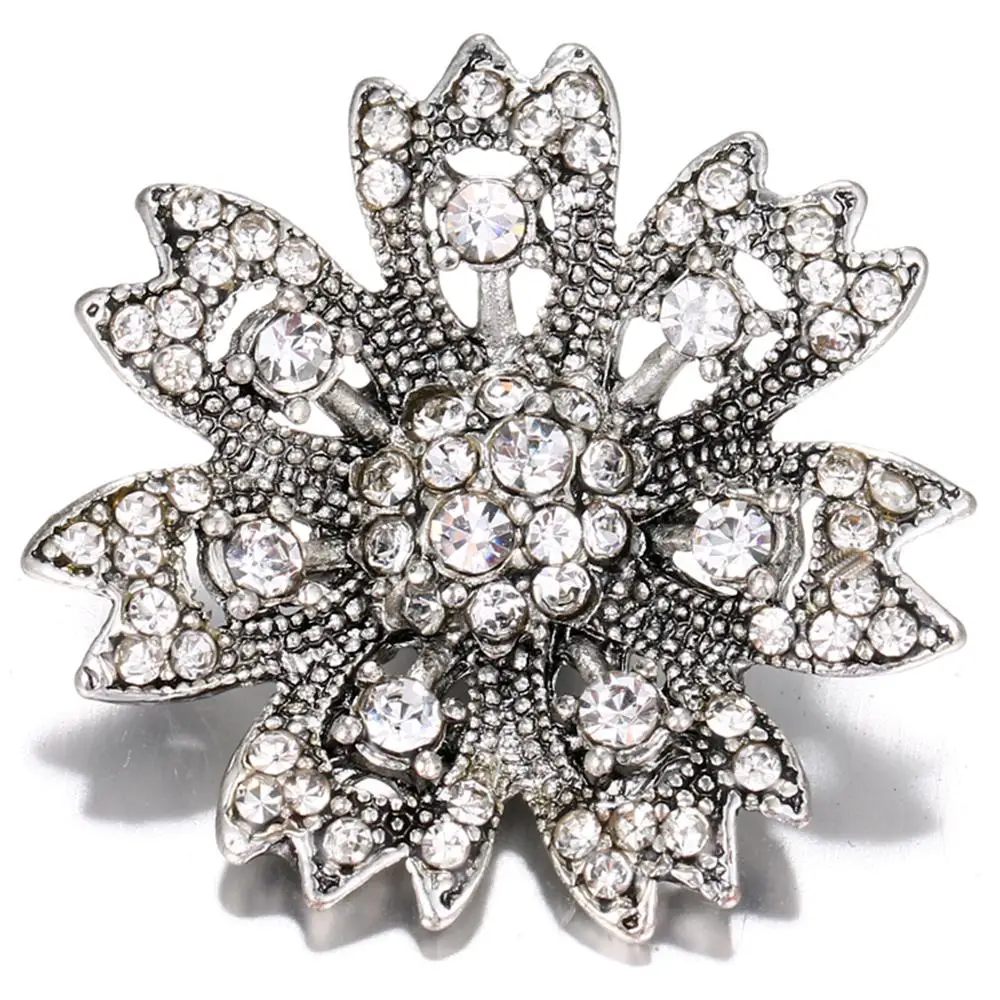 

Jayna Lee 20mm Hollow Flower White Snap Charm Pops Fit Ginger Snaps Interchangeable Jewelry for women men gifts GJS8052
