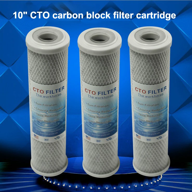 Plant hot sale 5 micron 10" CTO carbon block filter cartridge used for