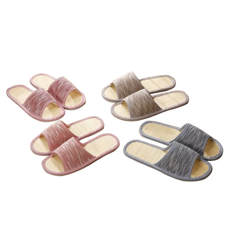 Women Indoor Slippers Bamboo Straw 2019 Spring Summer Flat Shoes Woman Home Floor Slides Breathable Lovers House Floor Slippers Women Indoor Slippers Bamboo Straw 2019 Spring Summer Flat Shoes Woman Home Floor Slides Breathable Lovers House Floor Slippers
