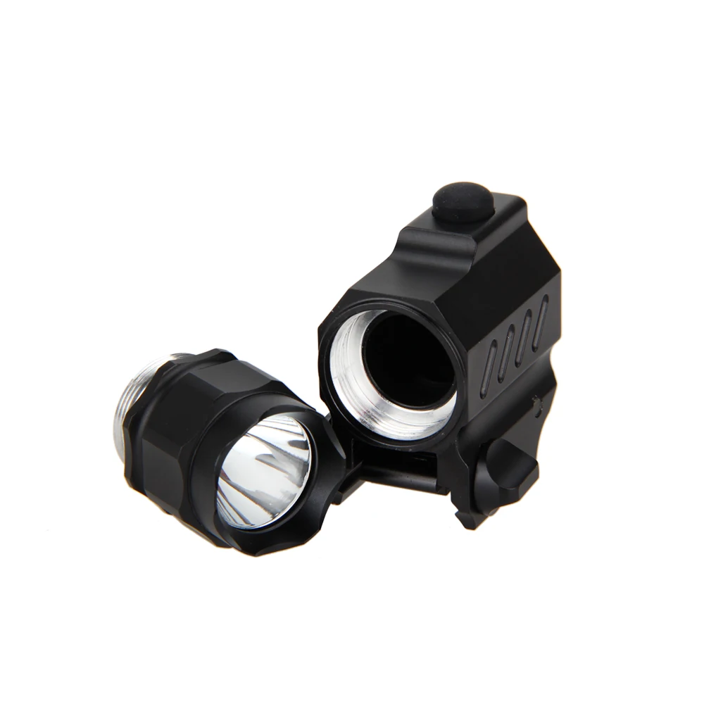 Ferroviário para Glock Arma para 20mm Airsoft Pistola Rápida Destacam Arma Caça Lanterna Tático Rifle 17 19 18c 24 3000lm Luz qd 11 Esporte e Lazer