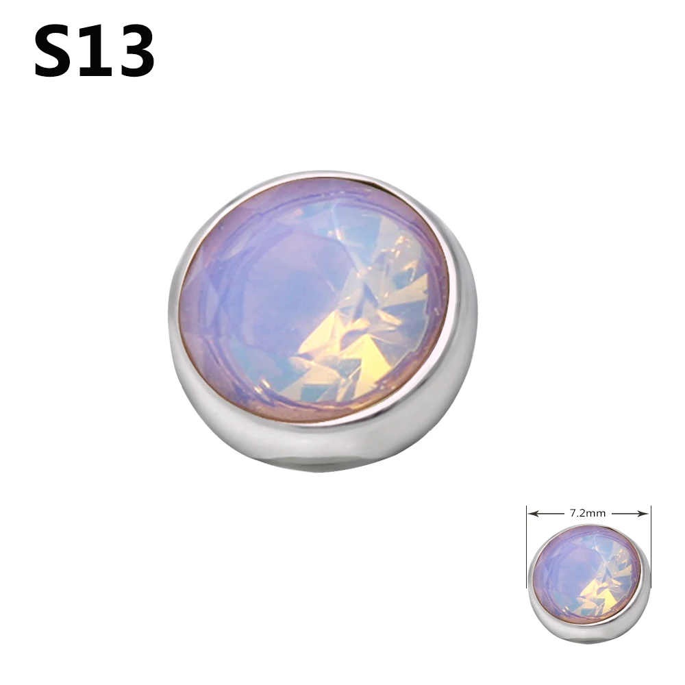 Новейшее модное ювелирное витое зеттинговое кольцо, аксессуары для головы, 14 цветов, циркон на выбор, ME003 - Окраска металла: S13