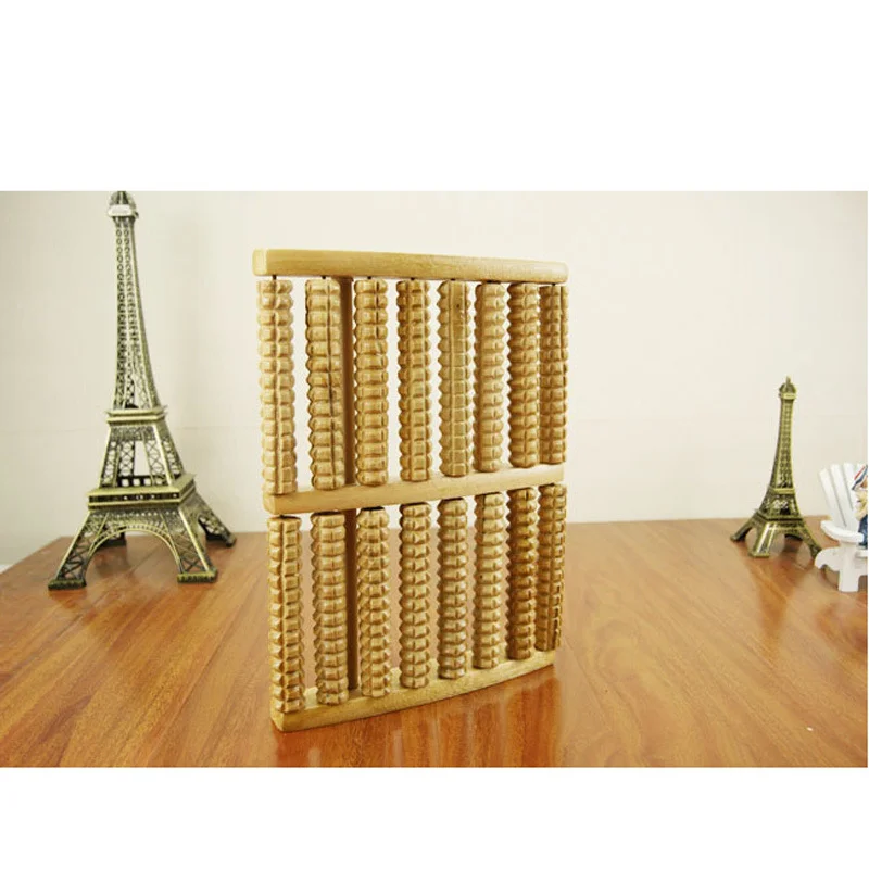 Wooden Foot Massage device eight row foot massage equipment massage wheel Factory direct supply