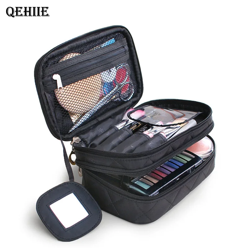  Brand organizer cosmetic bag double waterproof Makeup bag travel organizer cosmetologist case multi