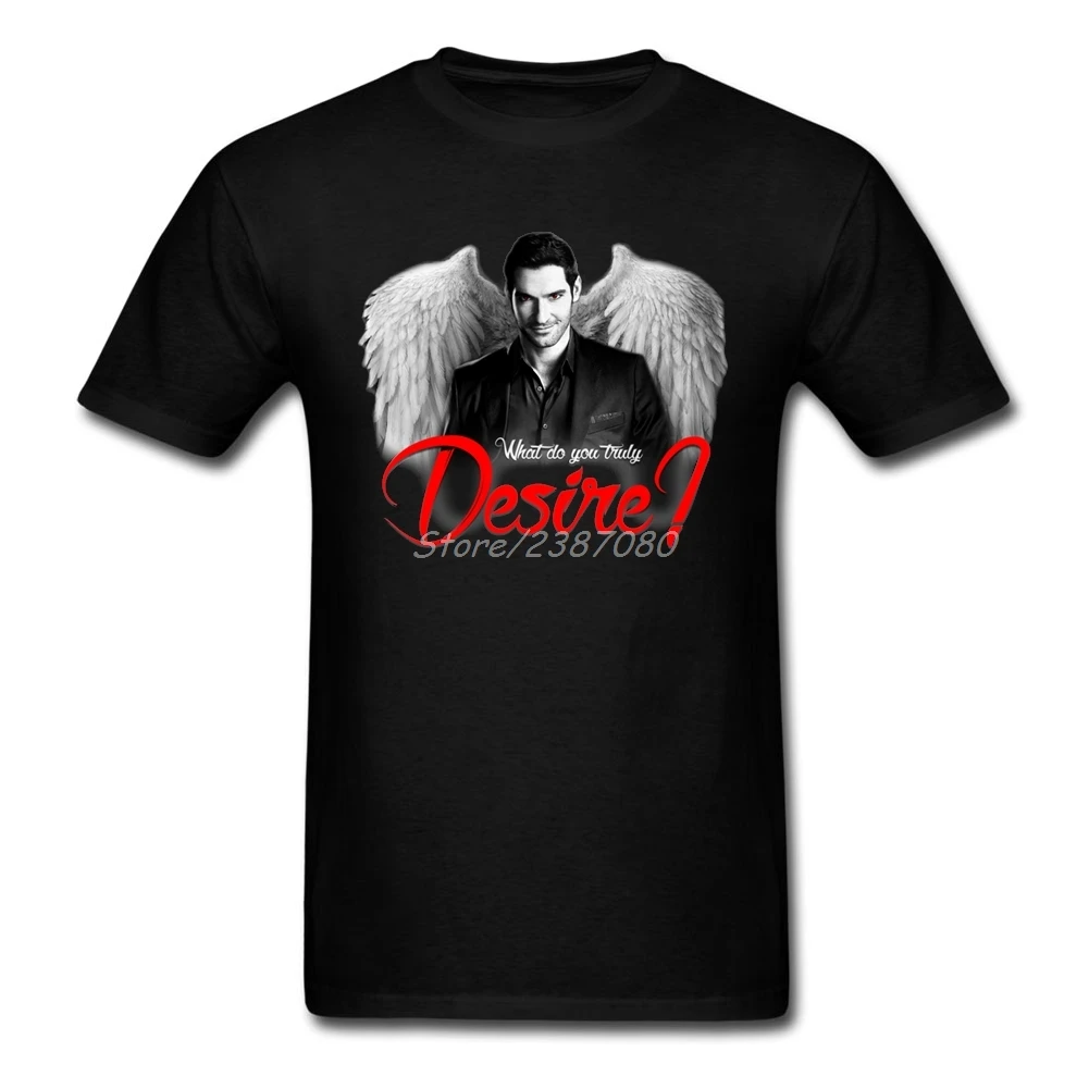 Футболка Lucifer Morningstar хлопковая с круглым вырезом для пар 3XL коротким рукавом на