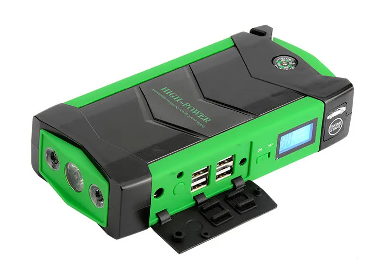 

High Power 82800mAh 12V Car Jump Starter 4USB battery charger for auto vehicle starting &Laptop Power Bank(Green)