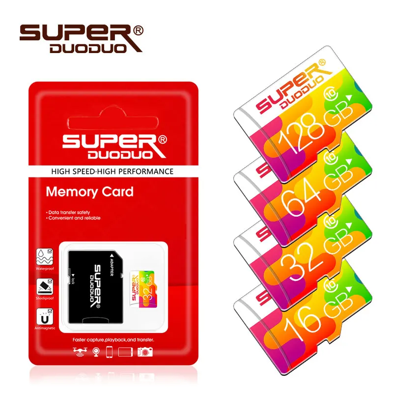 

Micro SD Card Class10 UHS-1 8GB Class6 16GB/32GB U1 64GB/128GB/256GB U3 Memory Card Flash Memory Microsd for Smartphone