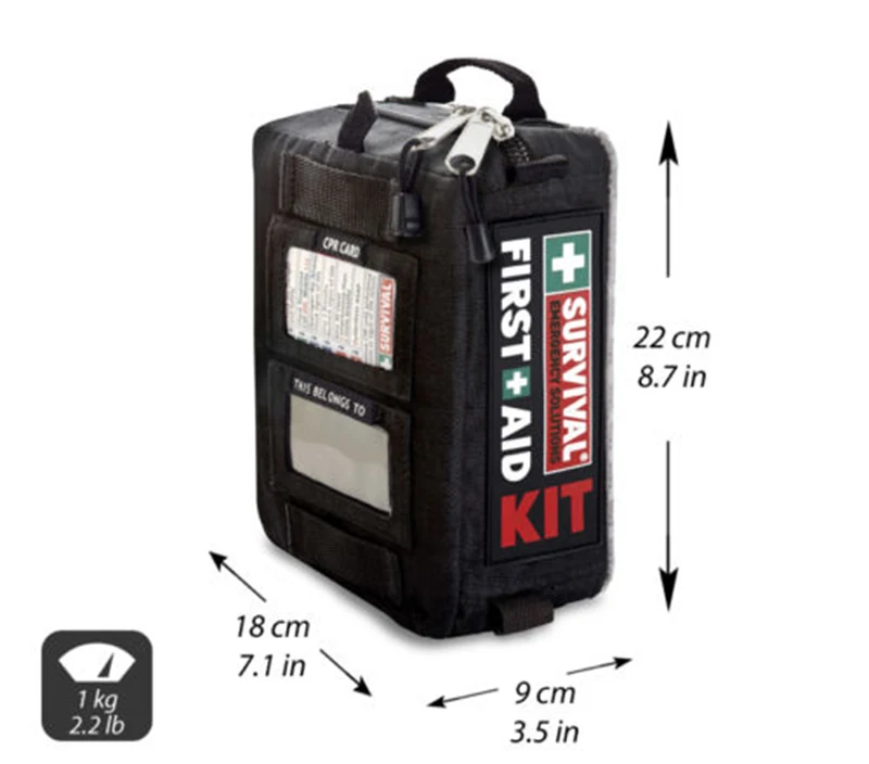 Kit de primeros auxilios de viaje de coche de supervivencia natural seguro Kit de primeros auxilios al aire libre Kit de tratamiento de emergencia para campamento