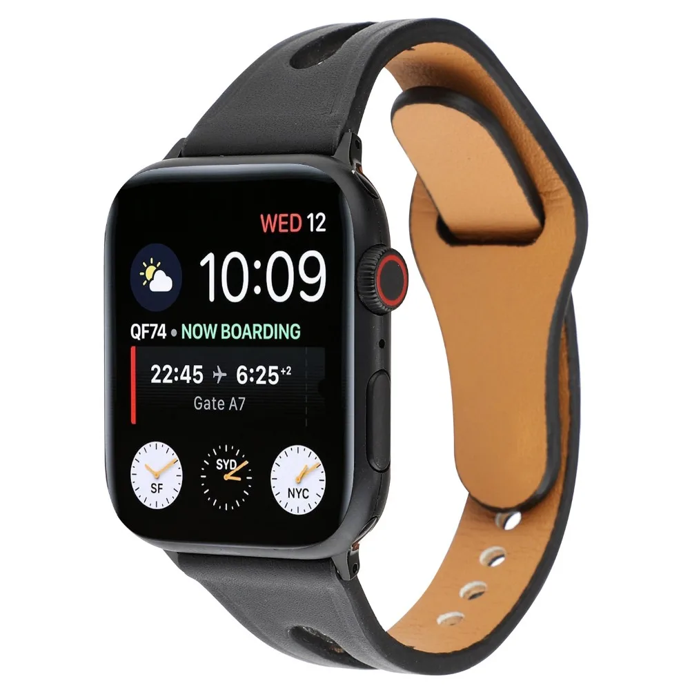 Ремешок для женщин для Apple Watch Band 38 мм 40 мм 42 мм 44 мм браслет кожаный для iWatch ремешок серии 1 2 3 4 ремешок для часов