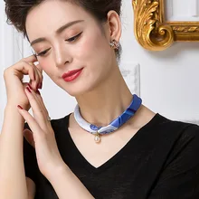 Женское ожерелье шарф леопардовый принт с кистями из бусин кулон Ювелирный шарф Летний шифоновый платок femme мусульманская голова шарфы