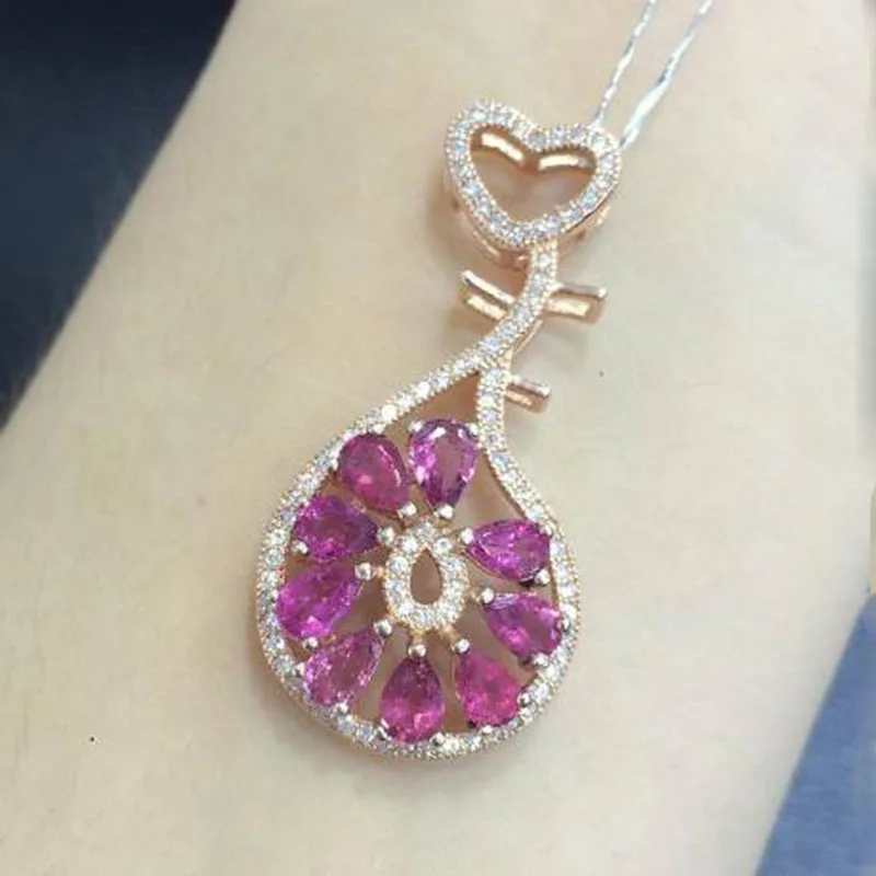 

Collier Qi Xuan_Tourmaline Stone Fashion Pendant Necklaces_Tourmaline Necklaces_Quality Guaranteed_Manufacturer Directly Sale