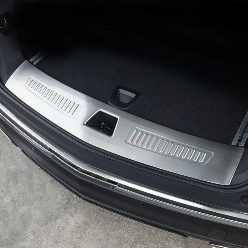 

Outer + Inner Rear Bumper Protector Sill Trim 2pcs For Cadillac XT5 2016 - 2019
