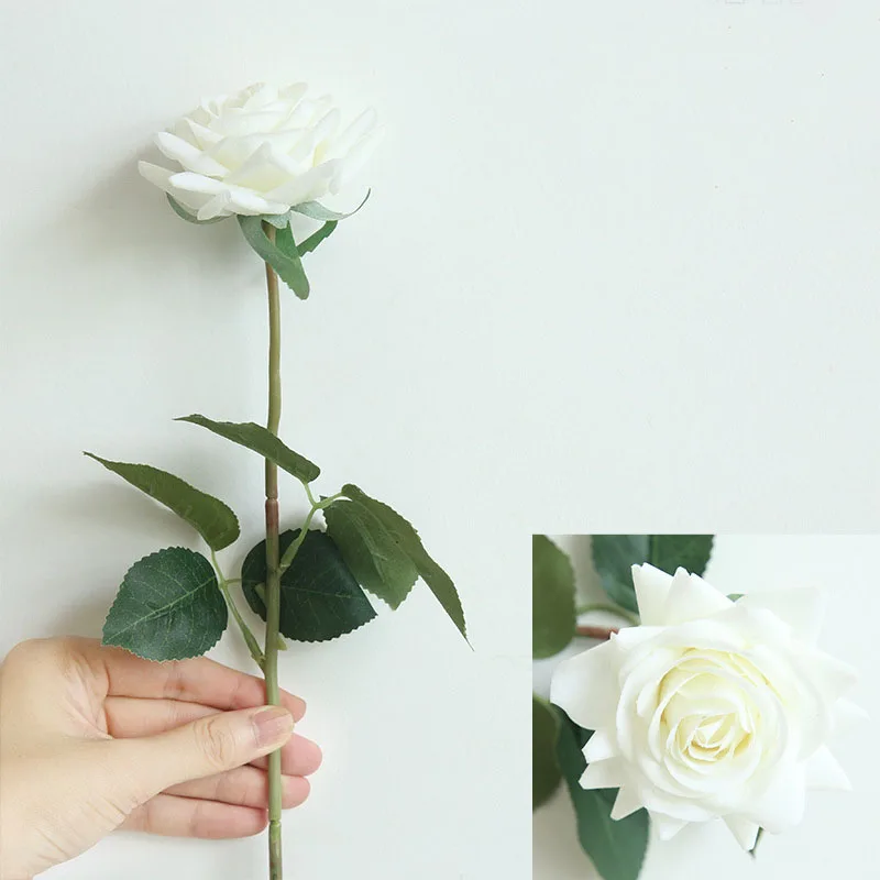 Real touch roses artificial flower wedding home decoration  (6)