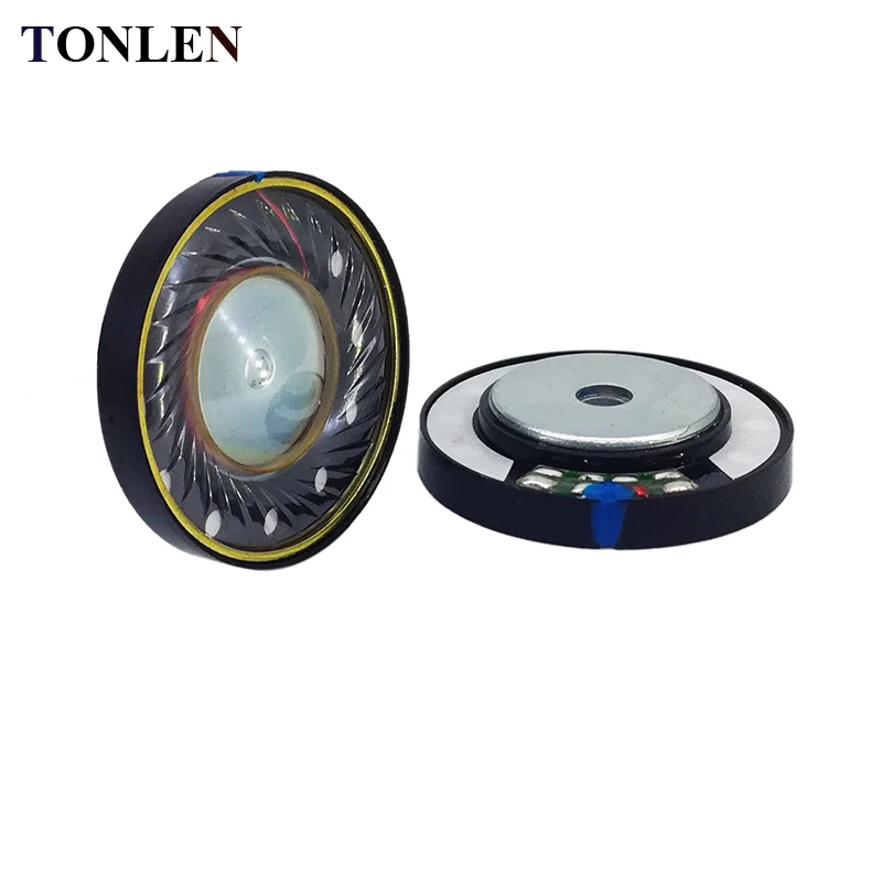 

TONLEN 2PCS 40mm HIFI Headphone Speaker Horn DIY Stereo Wireless Bluetooth Headset 0.1W 16ohm Headphones Horns