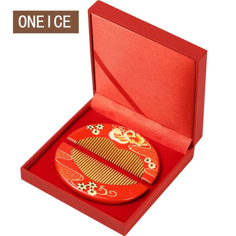 

Changzhou Hair comb wedding couple red gift mandarin duck Chinese Folk Custom Birthday Hair Care Fast Delivery Art
