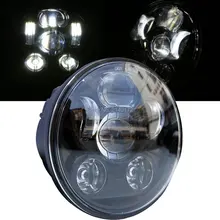 Acessórios Motos 12 V LEVOU Farol rodada 5 3/4 polegadas led luzes da motocicleta para harley Davidson motocicleta