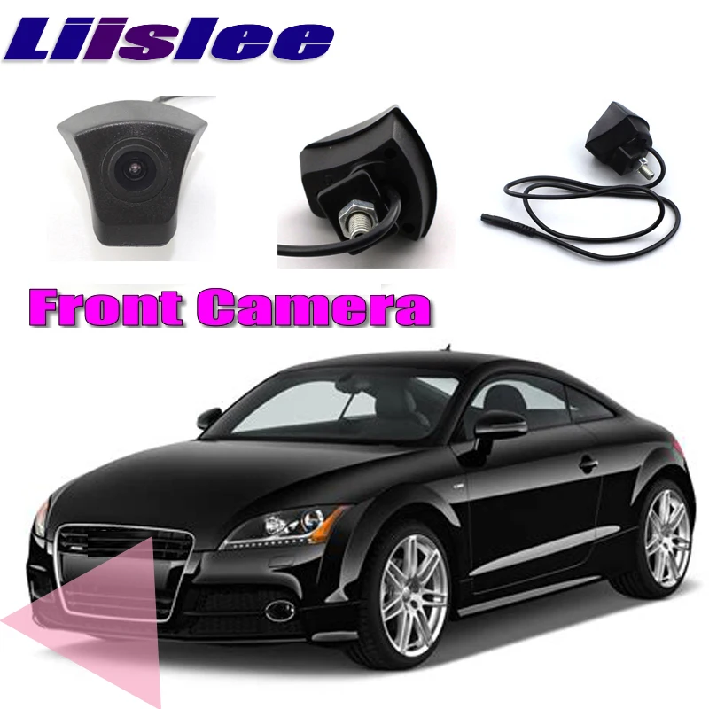 LiisLee Car Front Camera LOGO CAM Hood Mesh For Audi TT Mk2 2006-2014 Front Grille CAM DIY Manually Control Channel Front Camera