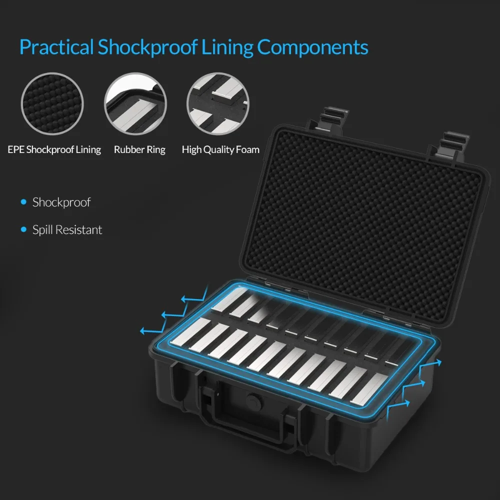 ORICO 2.5/" pollici HDD//SSD Protector CASE//Box per Hard Drive SATA Protezione-BK