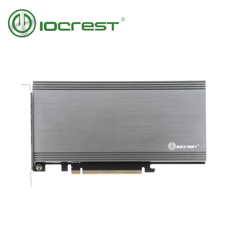  IOCREST dual M.2 NVMe puertos PCIe 30x16 bifurcación riser controlador en apoyo de la no-bifurcació