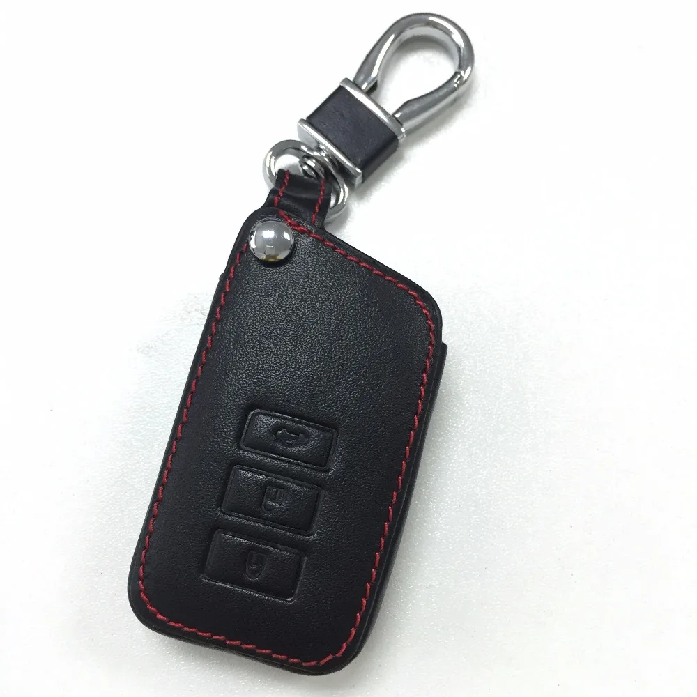 Чехол для автомобильного ключа из натуральной кожи с 3 кнопками|key case for car|car key