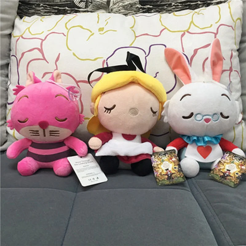

1pcs Alice In Wonderland Stuffed & Plush Rabbit Doll Cat Plush Toy