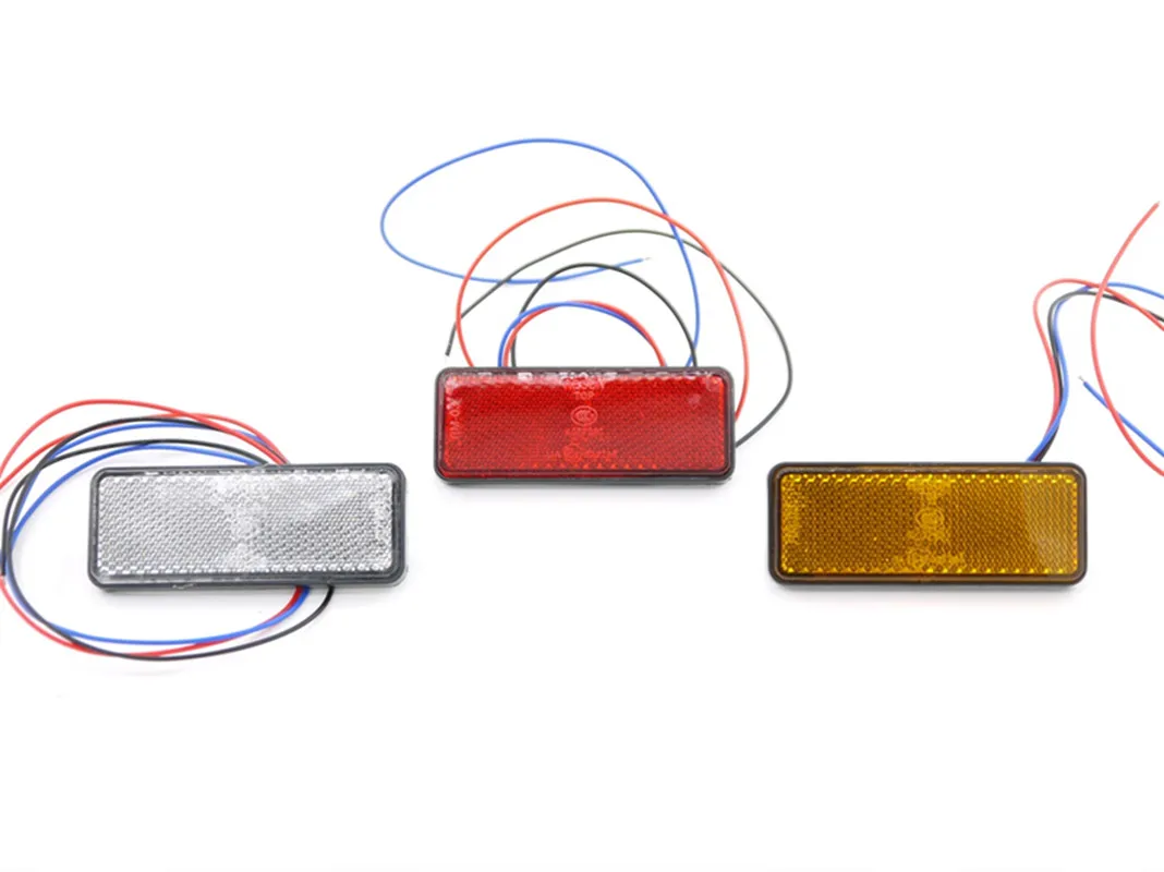 Eonstime 2 шт. светодиодные, боковые, габаритные фонари заднего фонаря 12 V/24 V автомобиль грузовик с прицепом Задние Огни Парковка светильник красный, белый Амер сине-зеленый