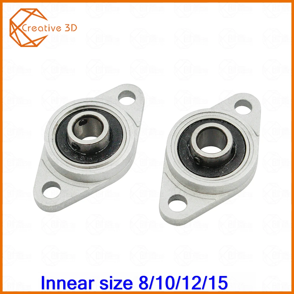 

2PCS/lot KFL08 KFL000 KFL001 KFL002 Bore 8mm 10mm 12mm 15mm Pillow Block Bearing Cast Housing Self-aligning Pillow Bearing