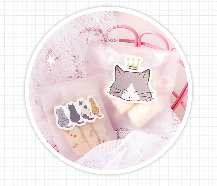 45 шт./компл. kawaii Memo pad роман с милыми животными, с рисунками кошек, наклейки для дневника планировщик офисный декор для бизнес планирования школьные принадлежности канцелярские товары