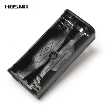 

Plastic 2 X 1.5V AAA Battery Clip Holder With Pin Case Black Plastic Case Storage Box For 2 X AAA Battery With Wire Lead Black