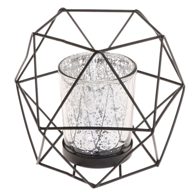 Hollow 3D Geometric Hexagon Tealight Candle Holder Weddding Lantern