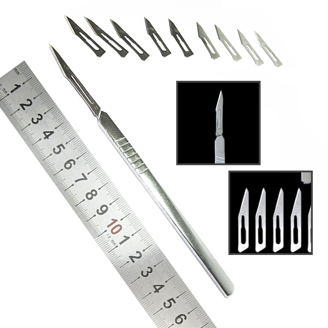 1 компл. 23 # углерода Сталь DIY PCB ремонт режущий инструмент и 1 шт. 4 # ручка набор ножей