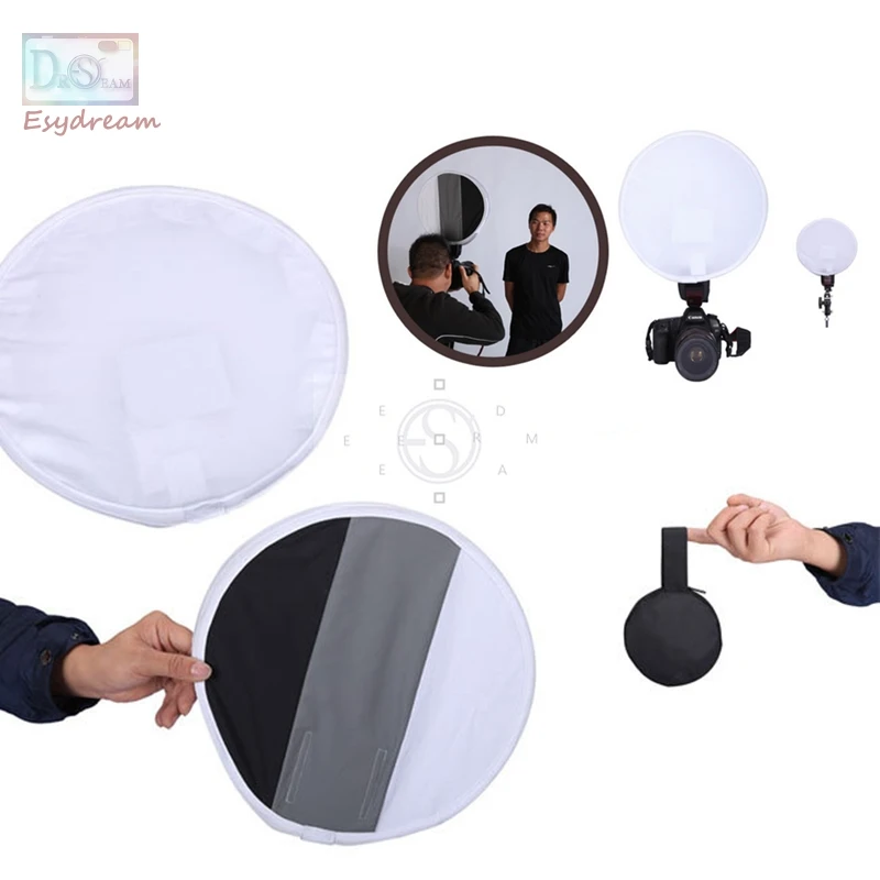 

Portable 31cm Grey Gray Card Diffuser Softbox For Canon Nikon Pentax Sony Speedlight Flash Light White Balance Soft Box
