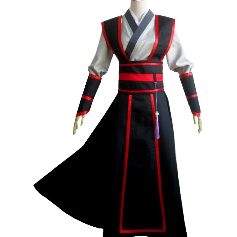 Mo Dao Zu Shi/костюм для косплея Вэй Wuxian Young Grandmaster of Demonic Cultivation, аниме Wei wuxian, парик, обувь, костюм флейта - Цвет: women costume
