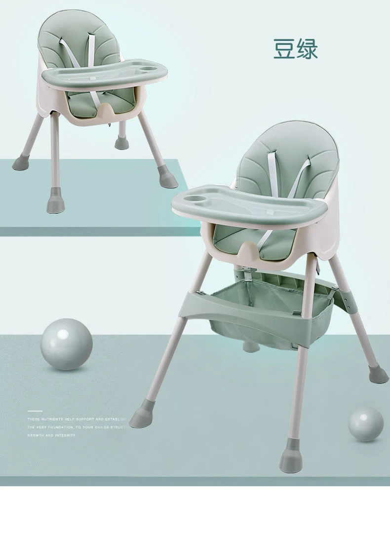 Folding Portable Baby High Chair Children Dining Table Baby Booster Seat Table and Chairs Home Children Dining Chair
