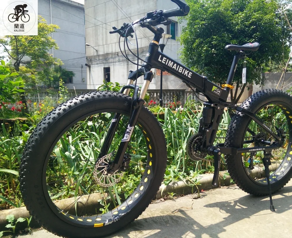 Sale Kalosse   new cycling bicicleta mountain bike  bicycle 21/24/27/30 speed  26*4.0 tires  snow/beach   mountain bicycle 4