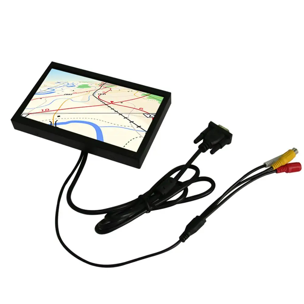  Free Shipping 7inch LED Screen Monitor 1024*600DPI Support VGA AV DC For HotelsBedroomRestaurant - 33061838618