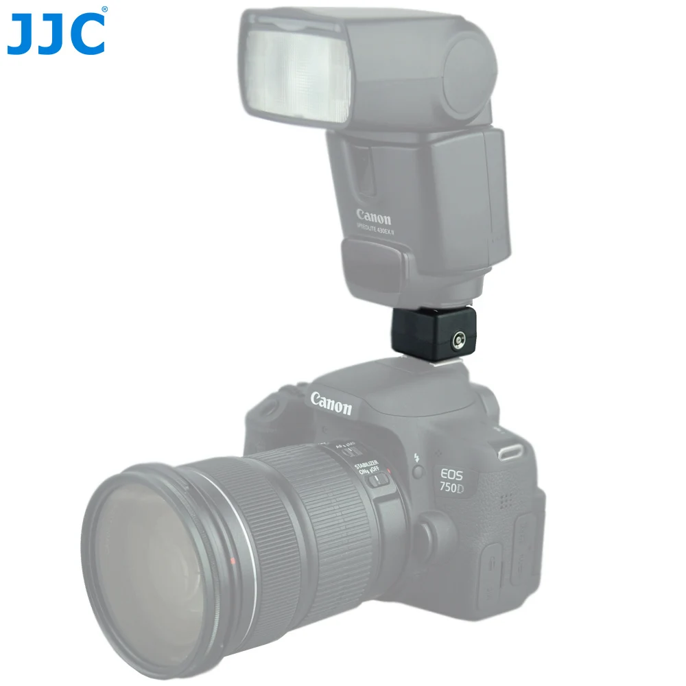 JJC Adaptador de zapata para Flash de cámara estándar con salida hembra de PC, para Canon, Nikon