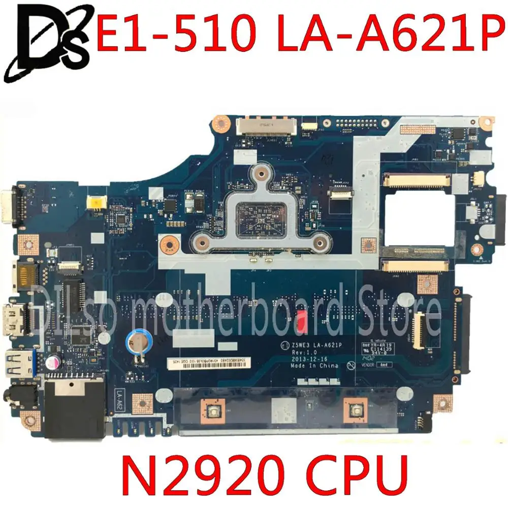 KEFU Z5WE3 LA-A621P اللوحة الأم لشركة أيسر أسباير E1-510 E1-510G E1-510-2500 اللوحة المحمول N2920 CPU اختبار العمل 100% الأصلي