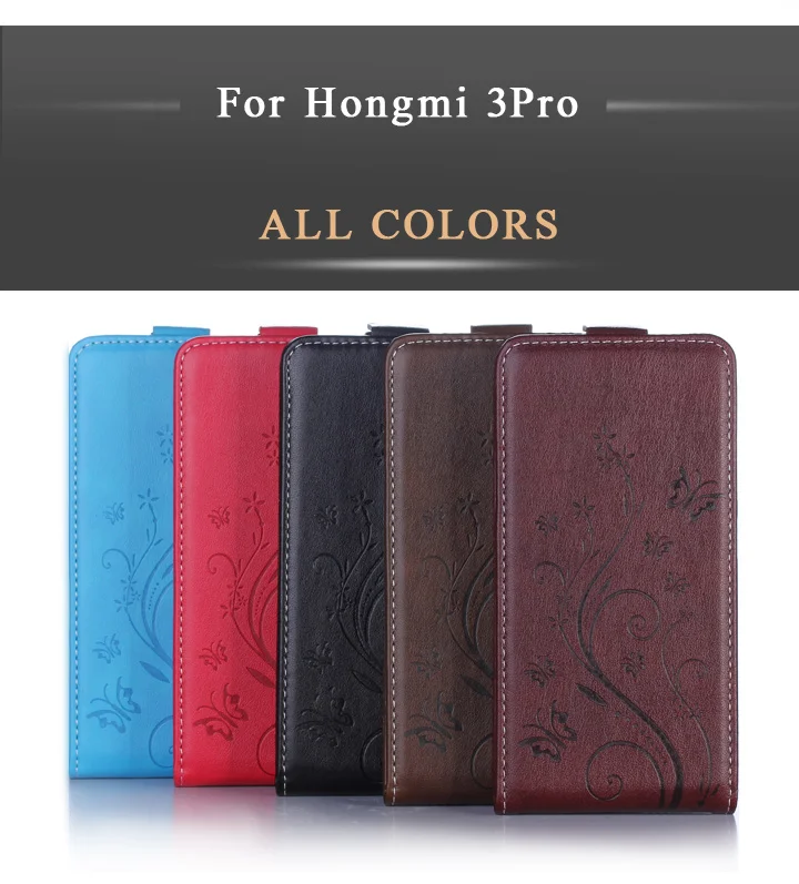 For Hongmi 3 PRO Flip Leather Case Cover For Xiaomi Redmi 3 Pro/ Redmi 3S RedRice 3 Pro Phone Cover Embossing Mobile Phone Bags a-mobile-redmi