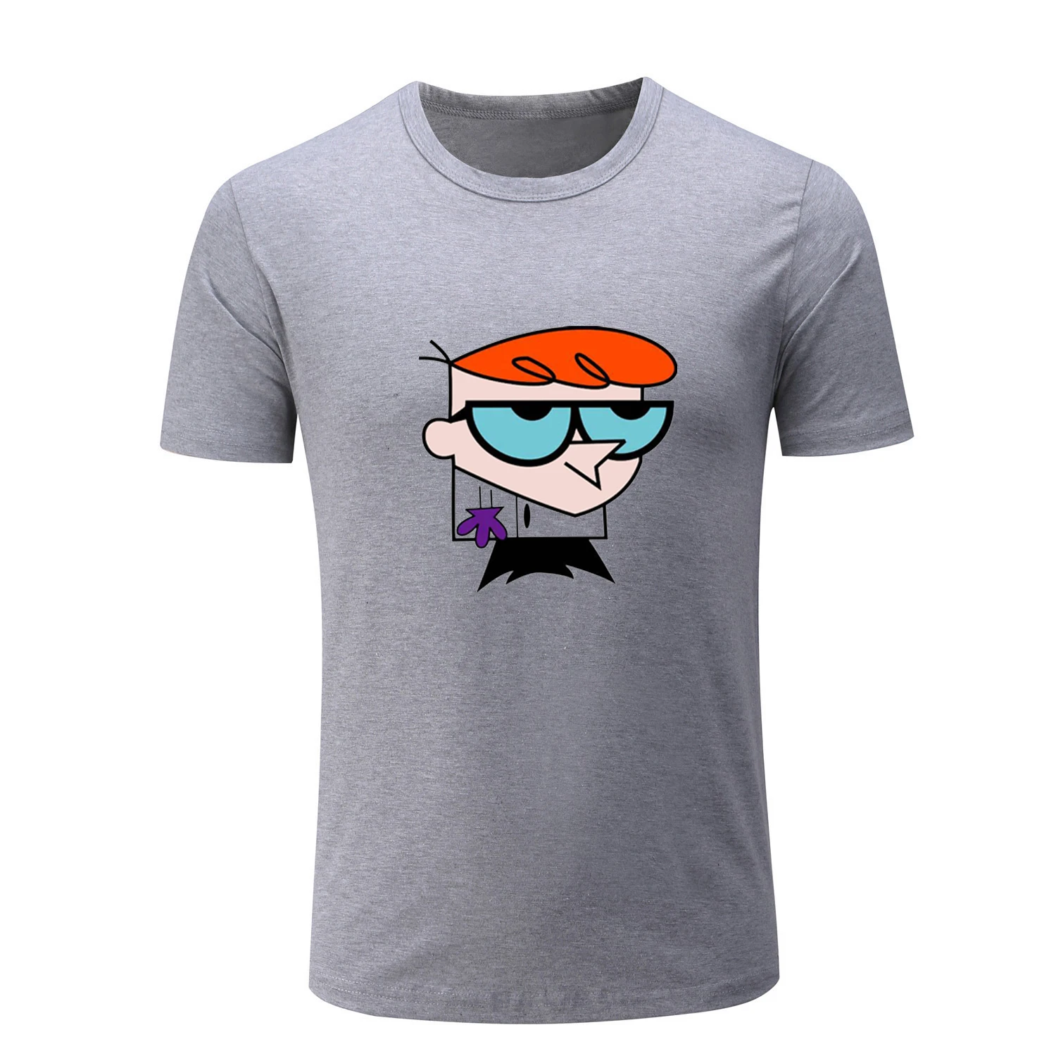 

Cute Cartoon Dexter's Laboratory Dexter Genius Short Sleeve T Shirt Men's Women's Boy's Girl's T-shirt Multi Color Summer Tops
