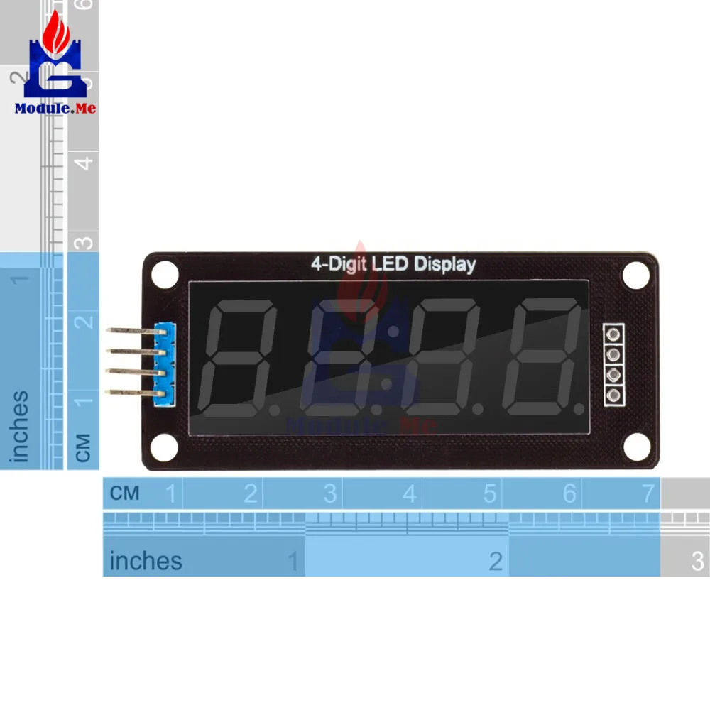 TM1637 4-разрядный цифровой светодиодный 0,56 Дисплей трубки, десятичная система 7 сегментов часы с двойным точки модуль 0,56 дюймов белый Дисплей для Arduino
