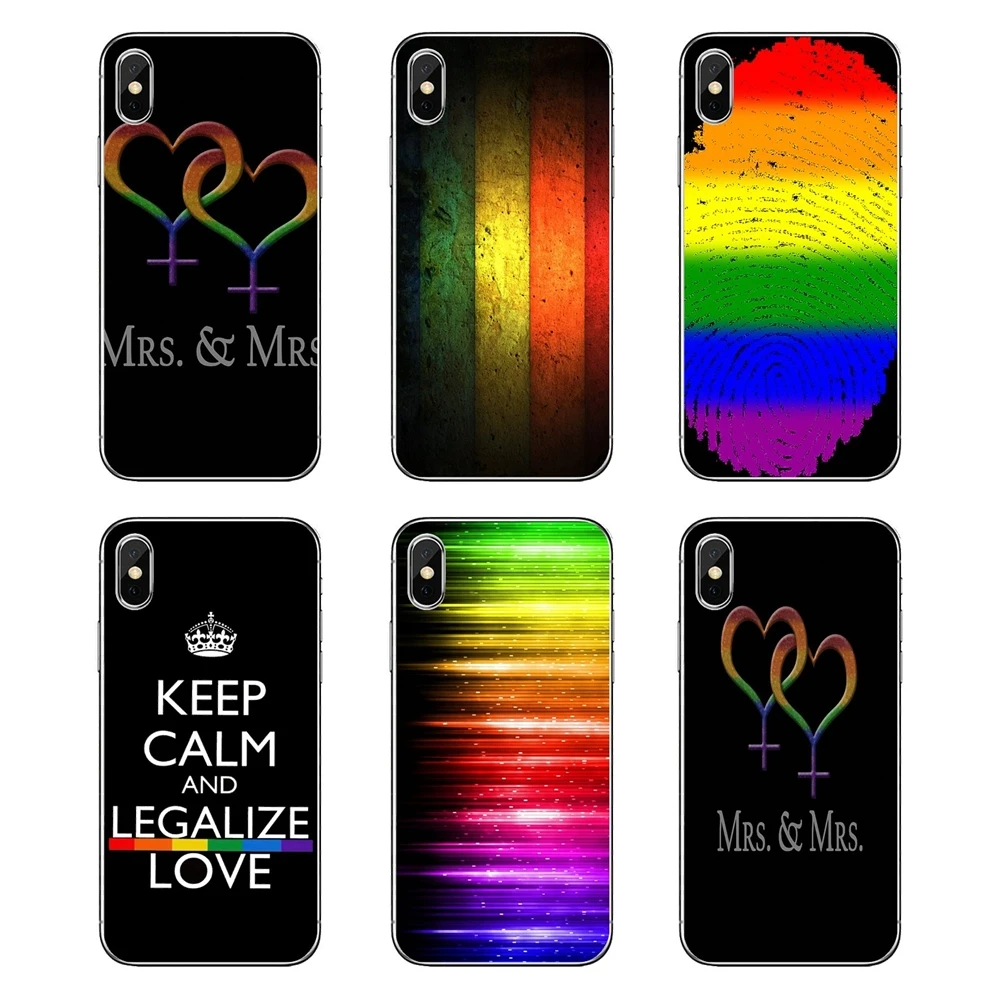 

Soft Transparent Cases Gay Lesbian LGBT Rainbow Pride Art Poster For Xiaomi Redmi 4X S2 3S Note 3 4 5 6 6A Por Pocophone F1 Mi 6