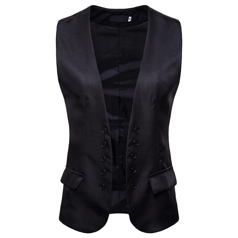 Fashion Royal Blue Suit Vest Men 2018 Brand New Double Breasted Dress Vest Waistcoat for Men Casual Sleeveless Cardigan Vests