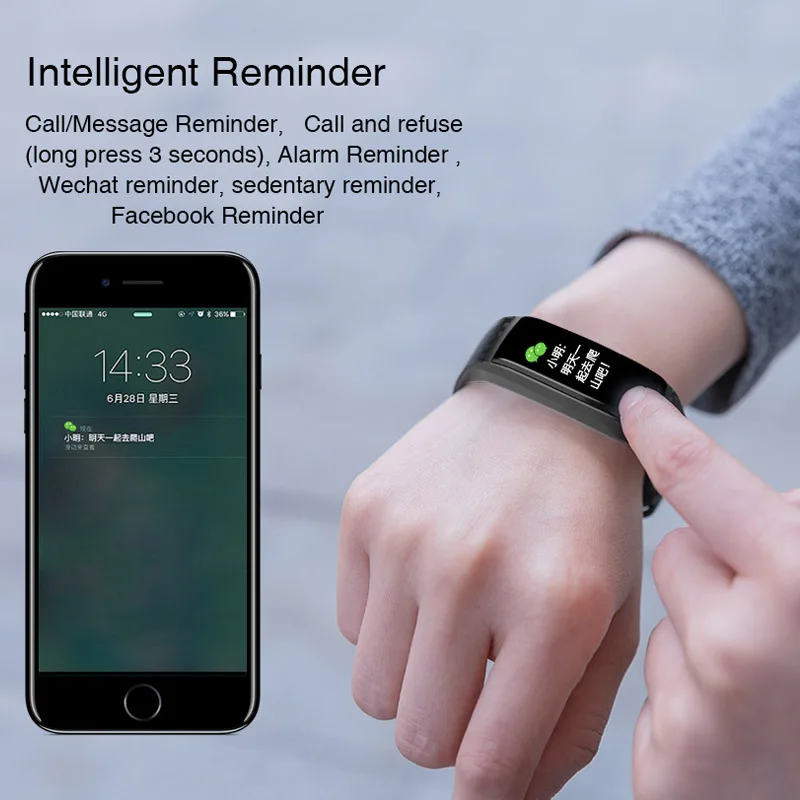 Color Screen Smart Watch Men's Silicone Bracelet Multi-function Watch Woman Top Brand Luxury Intelligent Couple Table Waterproof