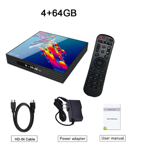 Google Play Android tv box A95XR3 Rockchip 4G 32GB 64GB Smart tv box Bluetooth 2,4/5,0G WiFi Android 9,0 tv box 4K HD box - Цвет: 4GB 64GB