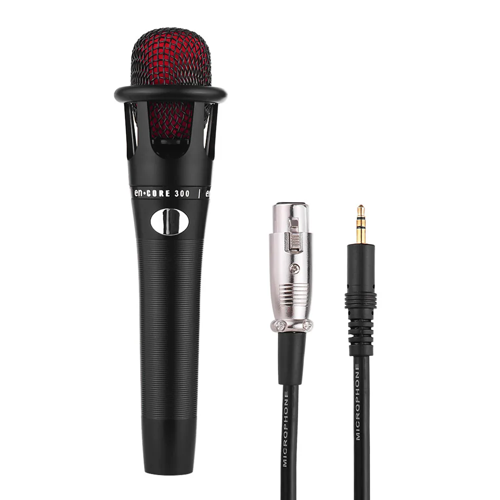Ручной Проводной компьютерный микрофон MIC XLR кабель 3,5 мм разъем для КТВ караоке сетевого вещания в прямом эфире