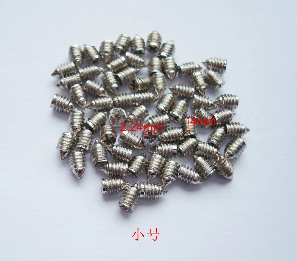 

50 pcs 2.24*4mm silver Luggage screws,box buckle screws,belt Screws,bag buckle accessoires,bag fasteners,Auto button buckle