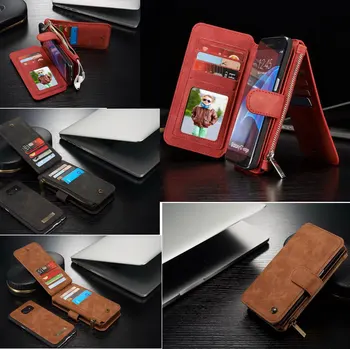 

CaseMe Leather Multifunction Wallet Bag for samsung s7 case Zipper Card Slots samsung galaxy s7 edge case