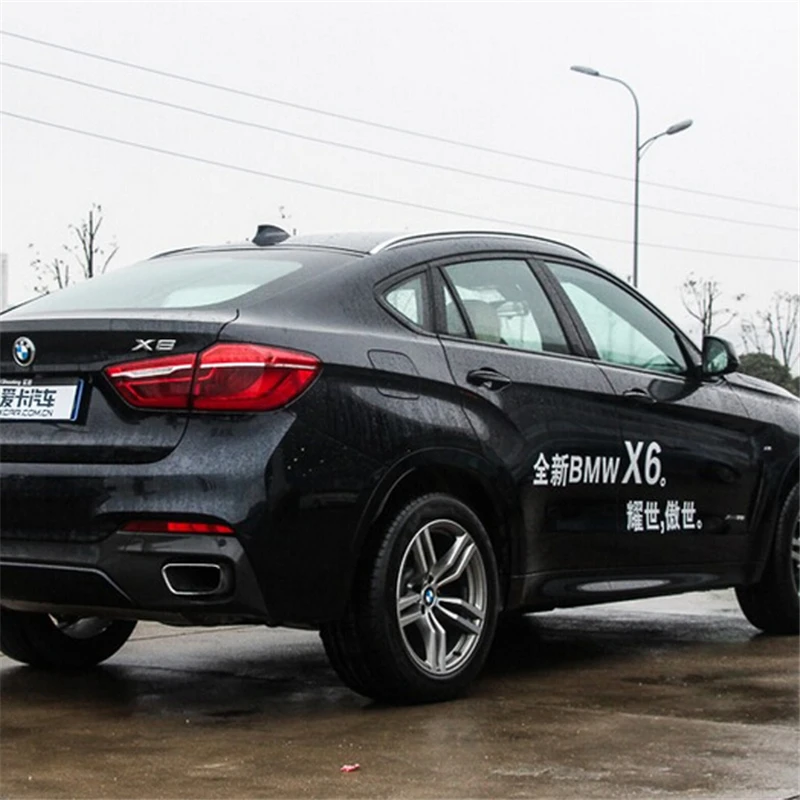 ل ل BMW X6 F16 2015-2018 حامل سقفي القضبان شريط حامل الحقائب القضبان أعلى رفوف السكك الحديدية صناديق سبائك الألومنيوم ل ل BMW X6 F16 2015-2018 حامل سقفي القضبان شريط حامل الحقائب القضبان أعلى رفوف السكك الحديدية صناديق سبائك الألومنيوم