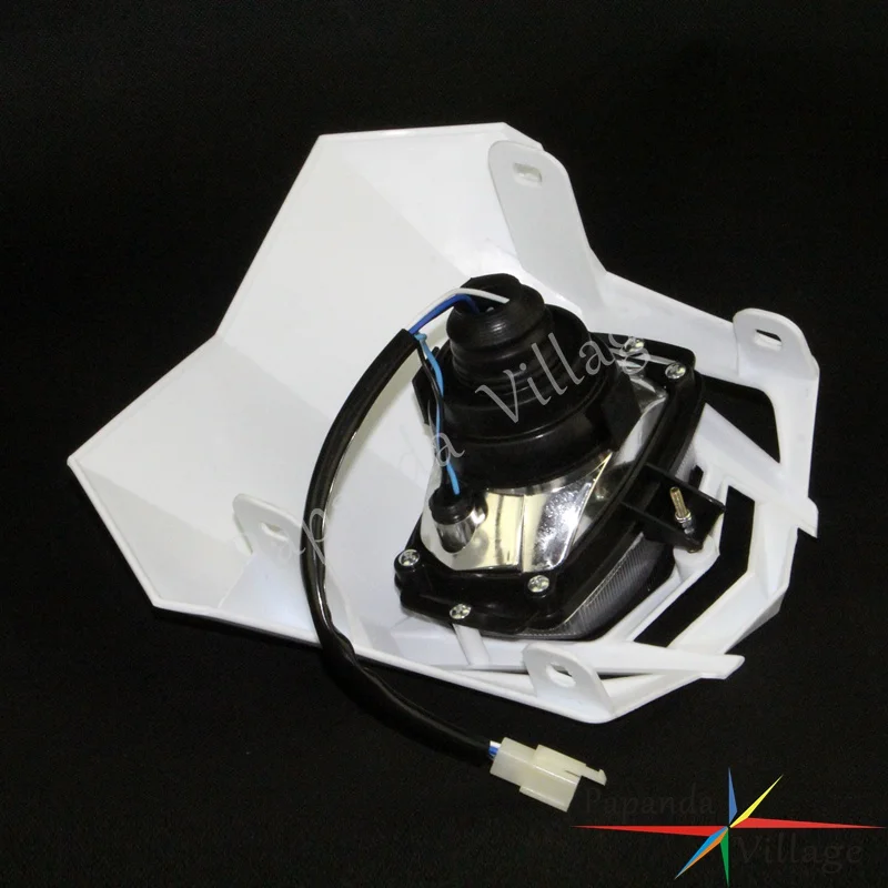 Papanda Universal Dual Sport Motorcycle Headlight Dirt Bike Head Lamp Motocross for HONDA XR CRF 150 230 250 450
