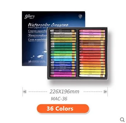 Mungyo MAC серии ГАЛЕРЕЯ Aquarell цветные карандаши 12/24/36 цветов водорастворимый цветные карандаши художественные рисовальные принадлежности - Цвет: 36 colors